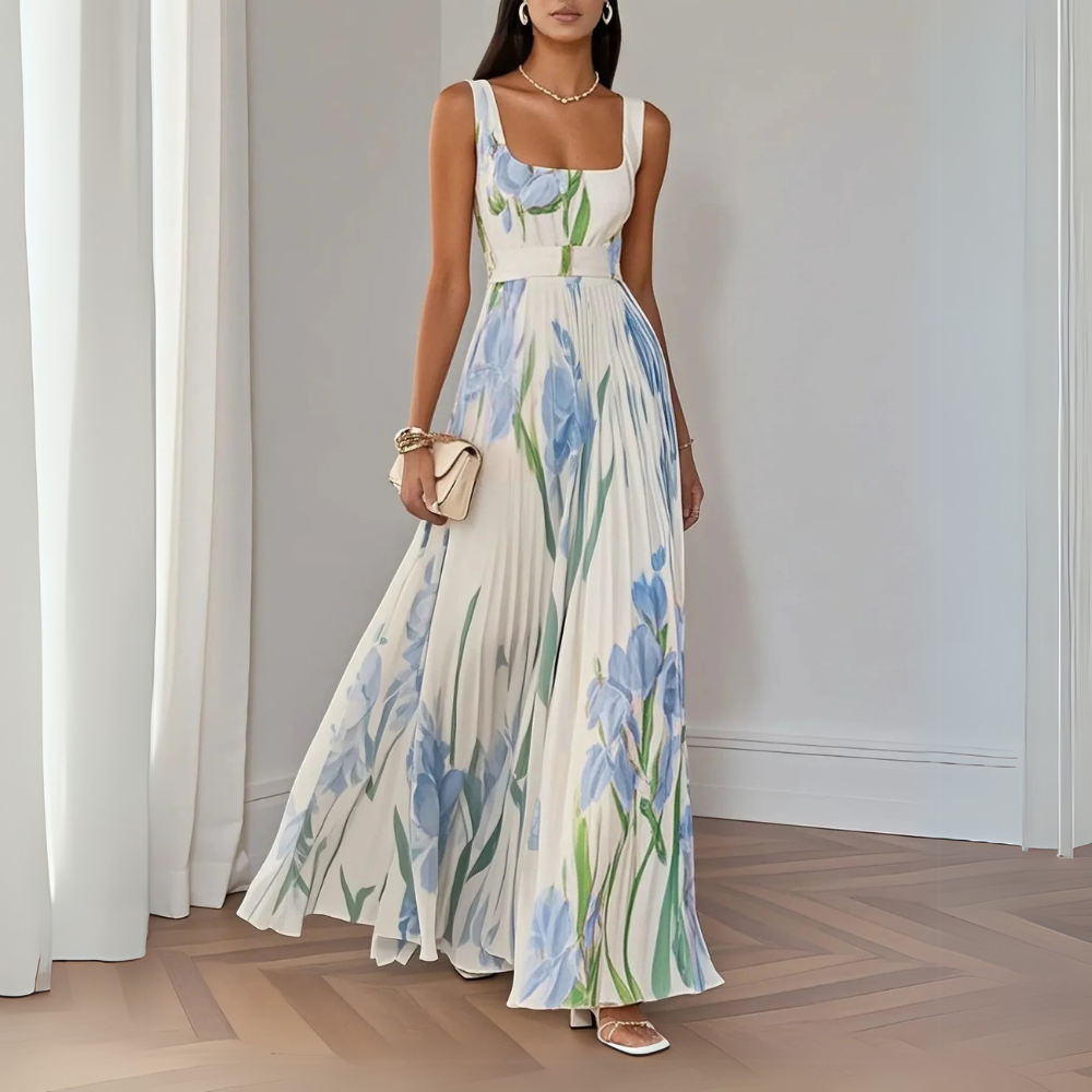 Image of Michele | Women's Sleeveless A-Line Maxi Dress