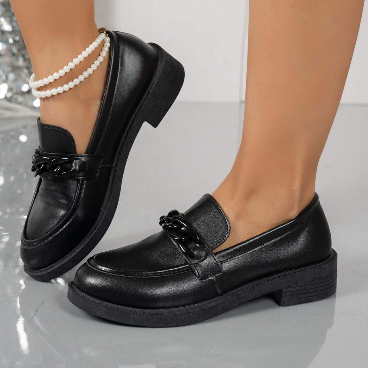 Image of Miley | Women's Slip-On Chunky Sole Loafers