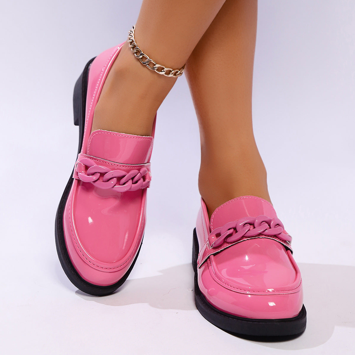 Image of Miley | Women's Slip-On Chunky Sole Loafers