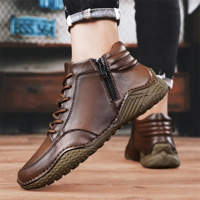 Image of Milo | Men's Lace-Up Leather Ankle Boots