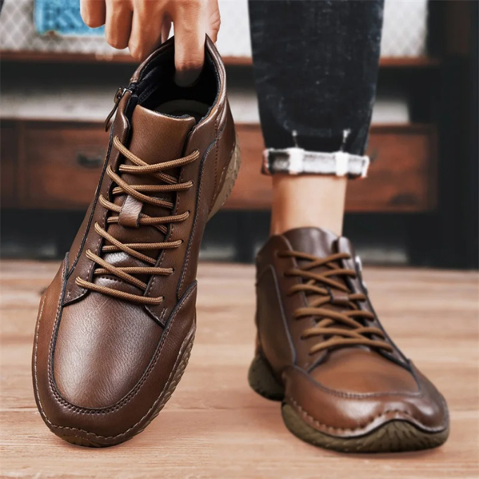 Image of Milo | Men's Lace-Up Leather Ankle Boots