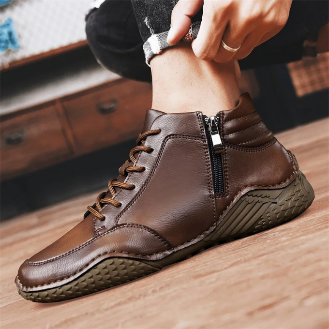 Image of Milo | Men's Lace-Up Leather Ankle Boots