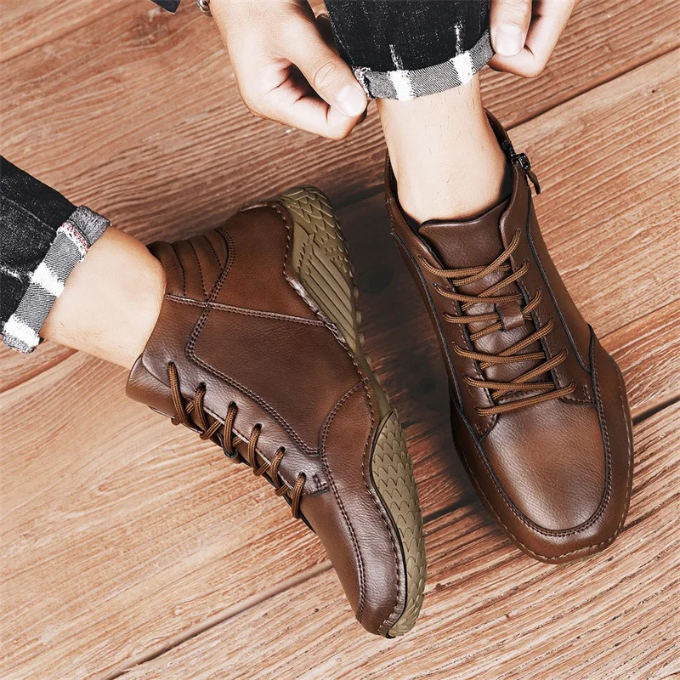 Image of Milo | Men's Lace-Up Leather Ankle Boots