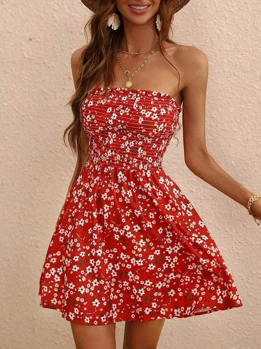 Image of Miranda | Women's Strapless A-Line Mini Dress