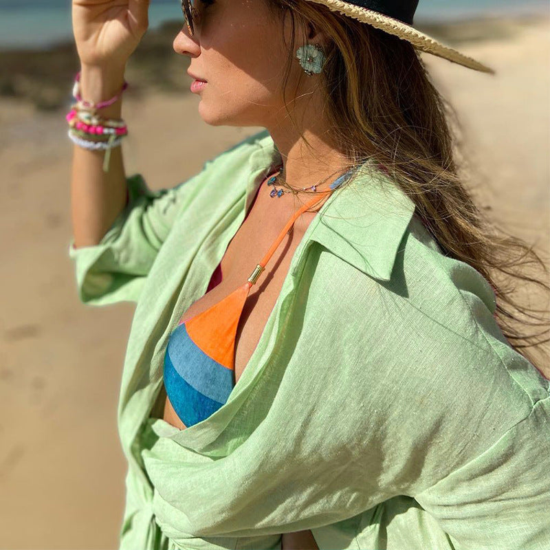 Image of Miranda | Women's V-Neck Wrap Mini Dress