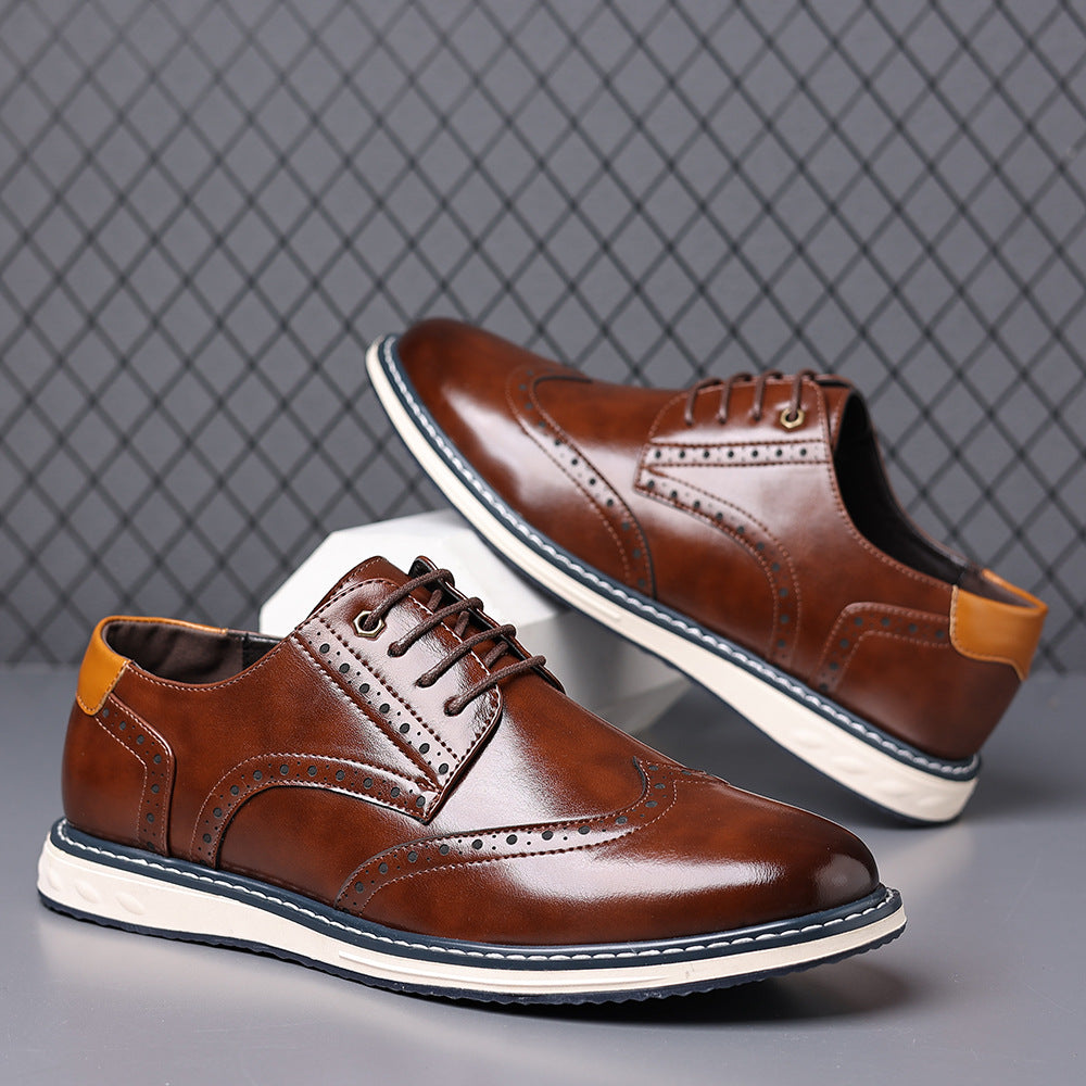 Image of Nevin | Men's Lace-Up Brogues Shoes