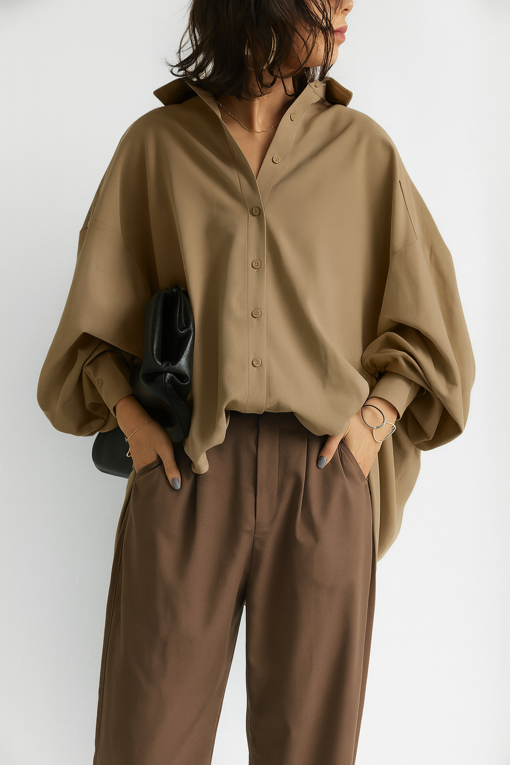 Image of Paige | Women's Oversized Long Sleeve Blouse