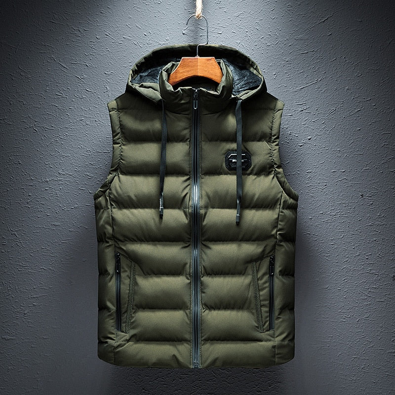 Image of Peter | Men's Hooded Quilted Puffer Vest