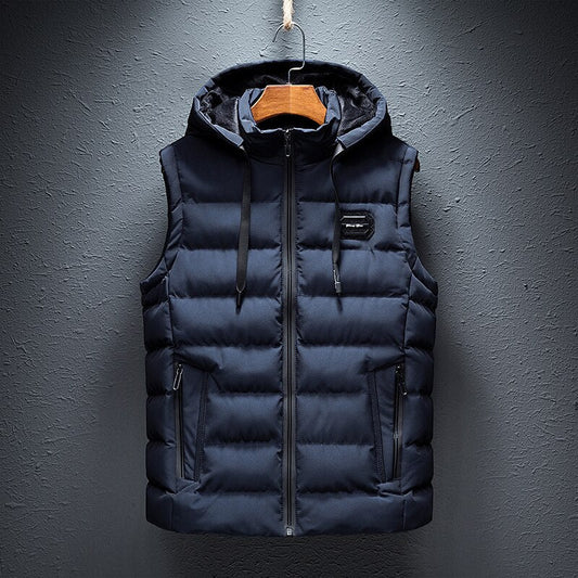 Image of Peter | Men's Hooded Quilted Puffer Vest