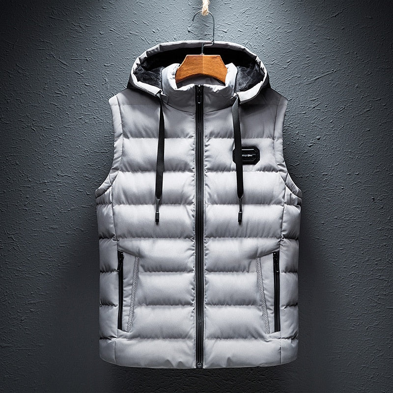 Image of Peter | Men's Hooded Quilted Puffer Vest