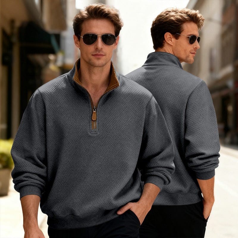 Image of Quincy | Men's Quarter Zip Pullover Sweater