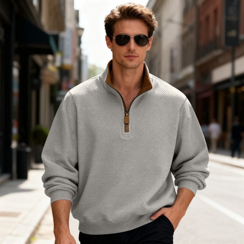 Image of Quincy | Men's Quarter Zip Pullover Sweater