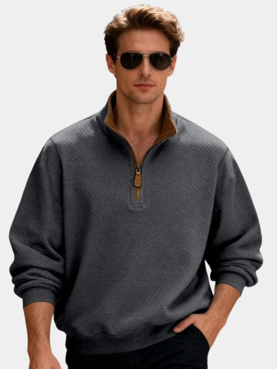 Image of Quincy | Men's Quarter Zip Pullover Sweater