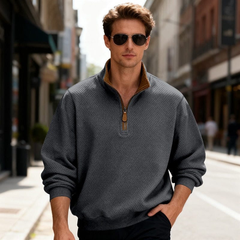 Image of Quincy | Men's Quarter Zip Pullover Sweater