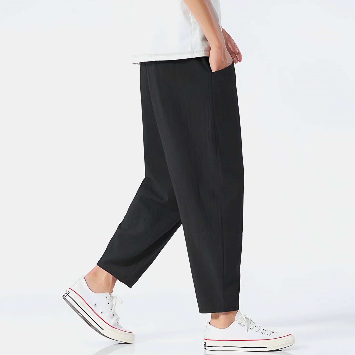 Image of Raphael | Men's Cropped Drawstring Pants