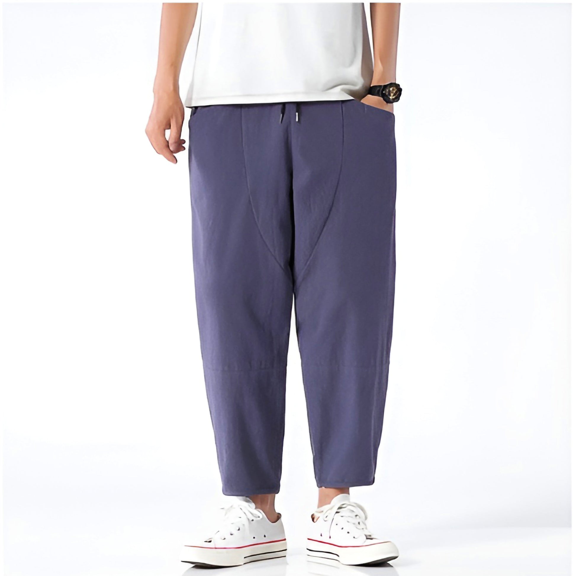 Image of Raphael | Men's Cropped Drawstring Pants