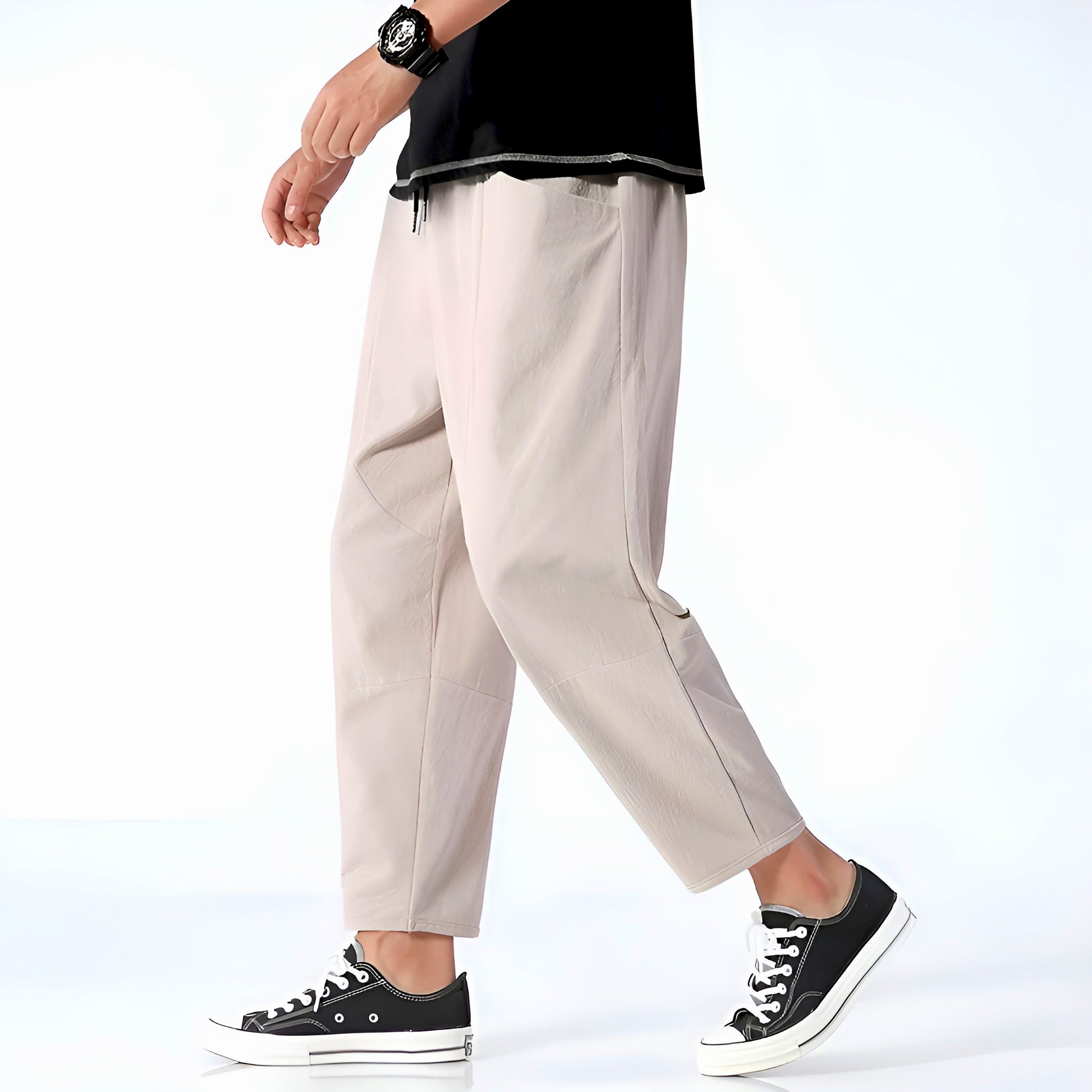 Image of Raphael | Men's Cropped Drawstring Pants