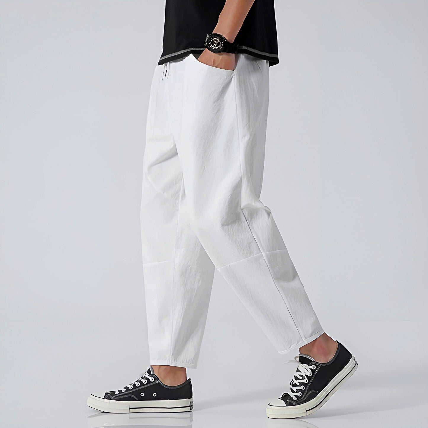 Image of Raphael | Men's Cropped Drawstring Pants