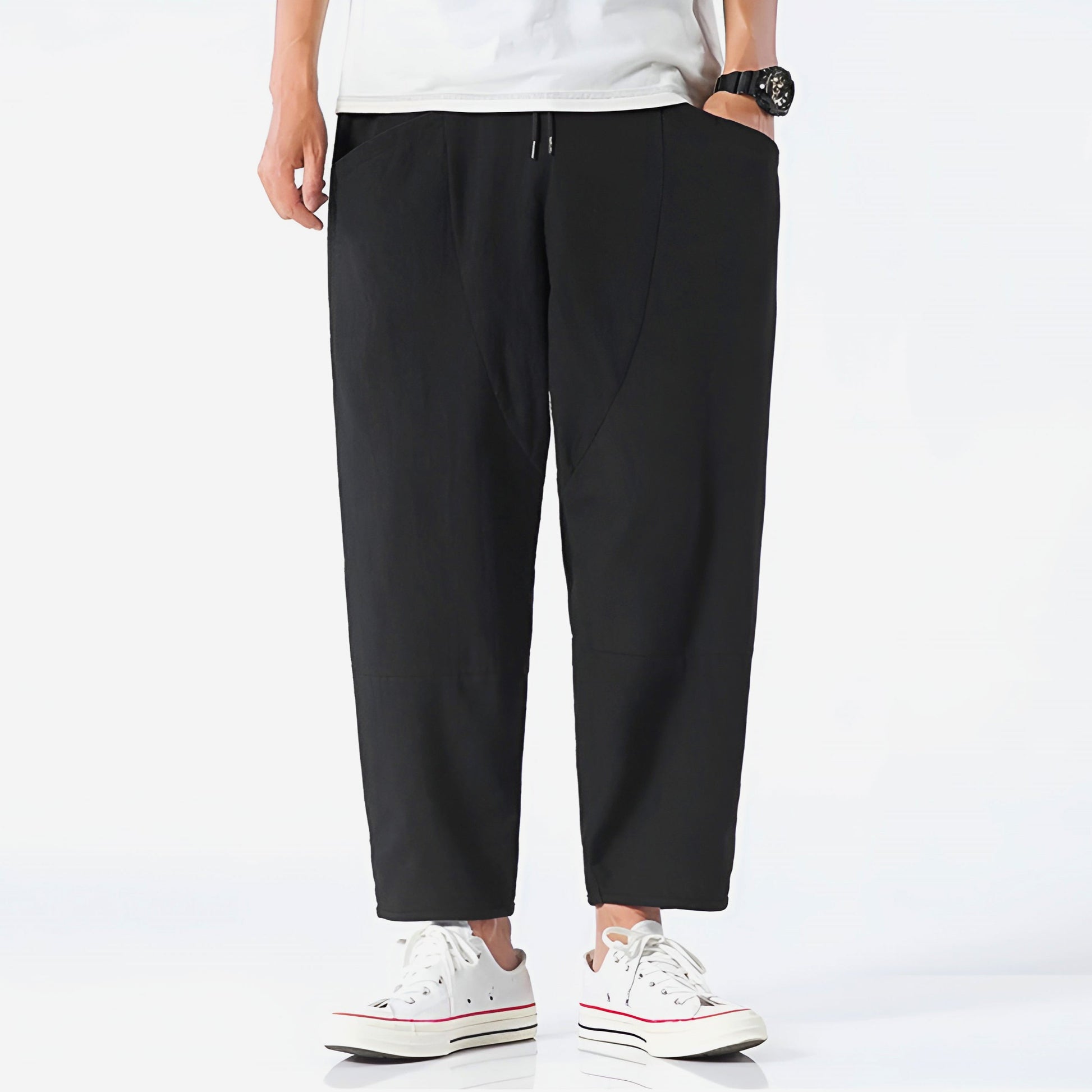 Image of Raphael | Men's Cropped Drawstring Pants