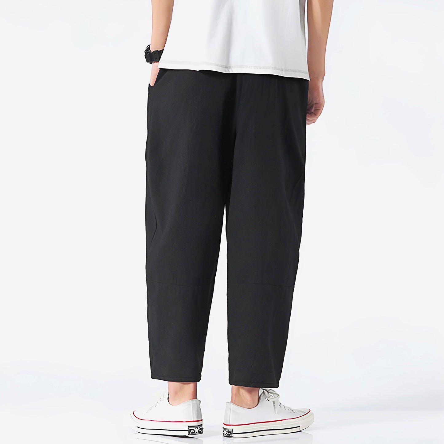 Image of Raphael | Men's Cropped Drawstring Pants
