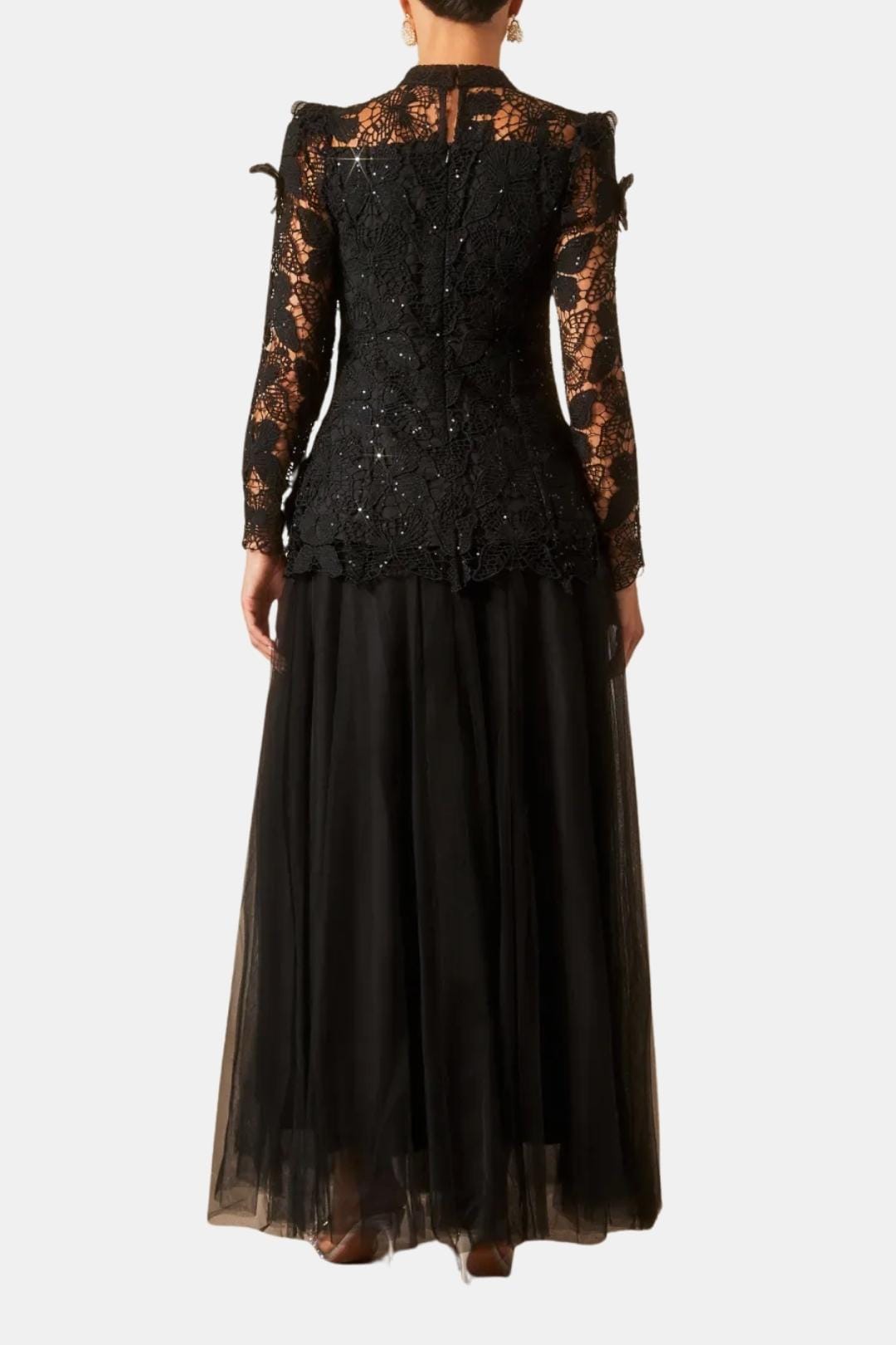 Image of Reba | Women's Long Sleeve Lace Maxi Dress