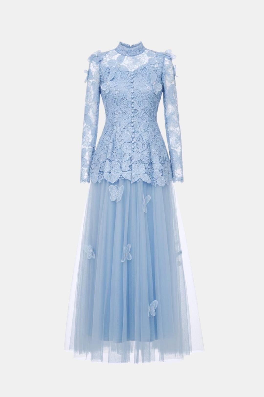 Image of Reba | Women's Long Sleeve Lace Maxi Dress