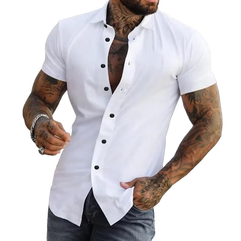 Image of Reuben | Men's Short Sleeve Button-Down Shirt