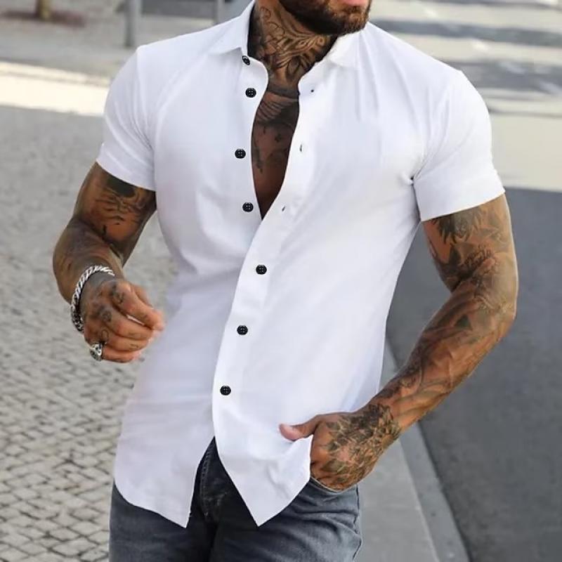 Image of Reuben | Men's Short Sleeve Button-Down Shirt