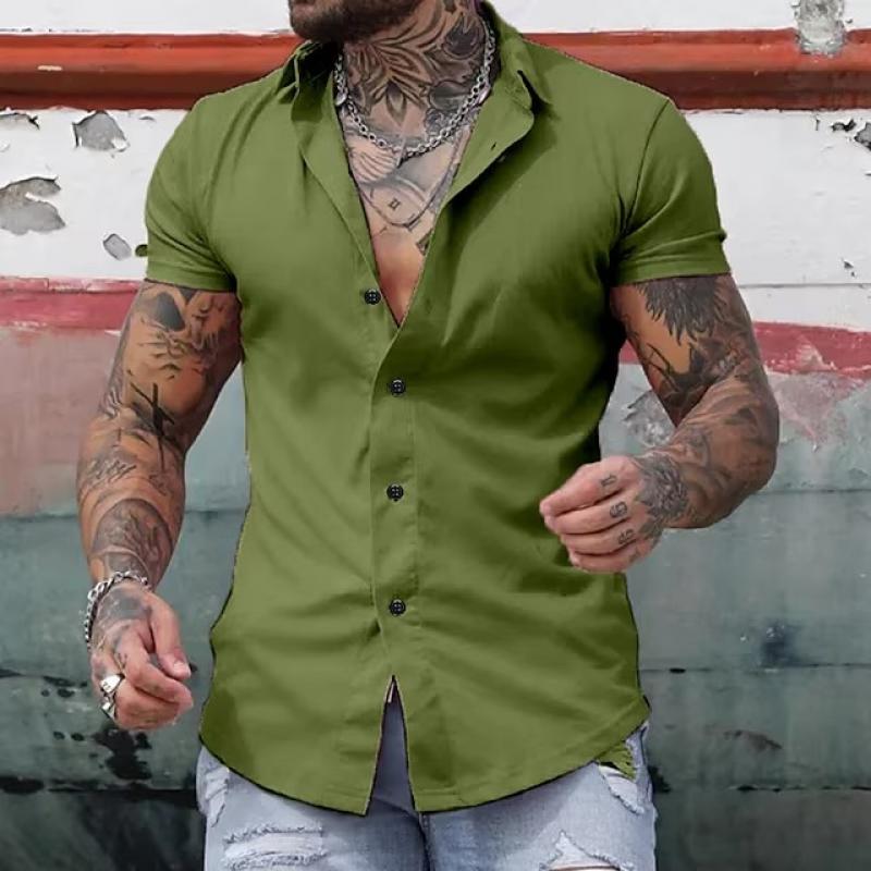 Image of Reuben | Men's Short Sleeve Button-Down Shirt