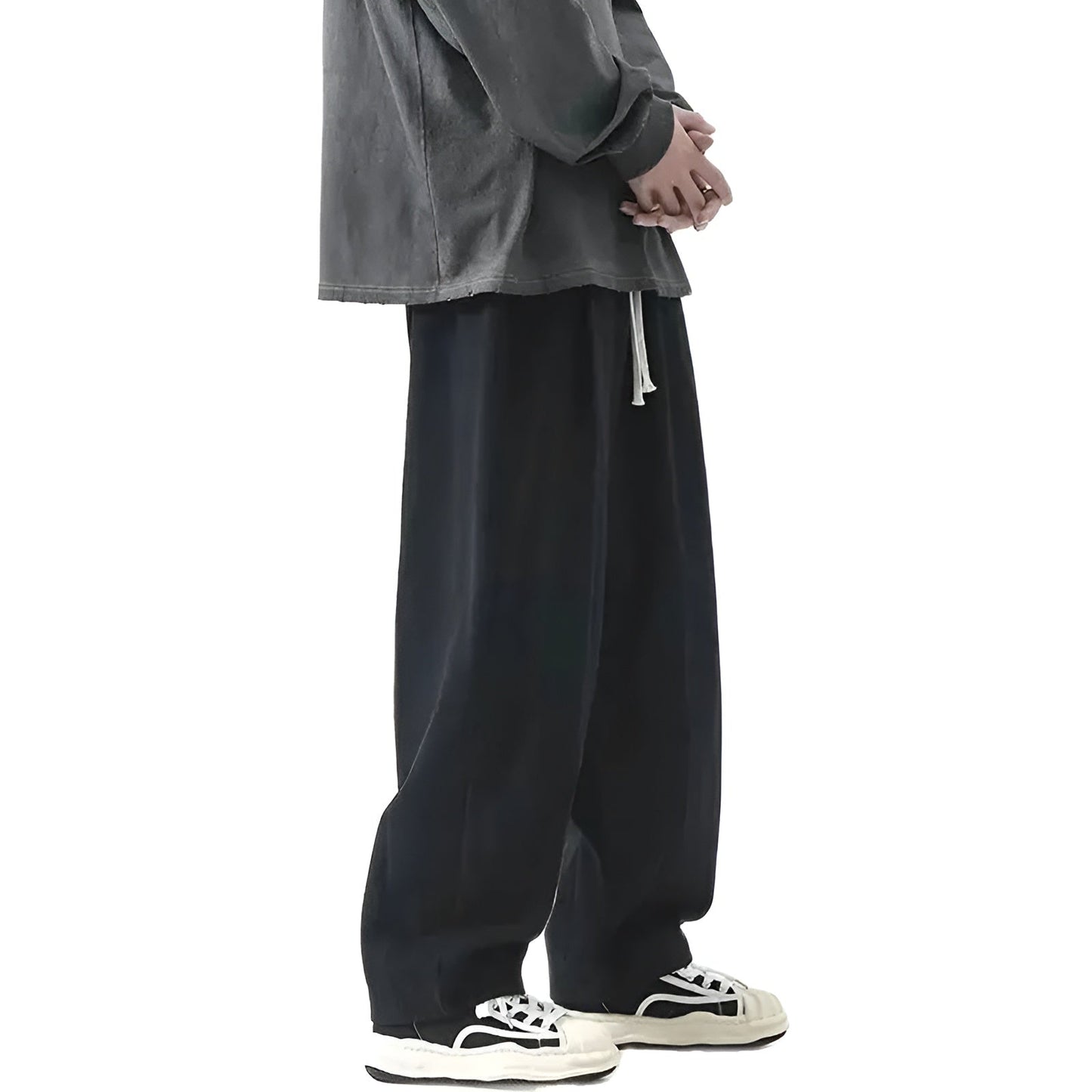 Image of Rhys | Men's Wide Leg Drawstring Casual Pants