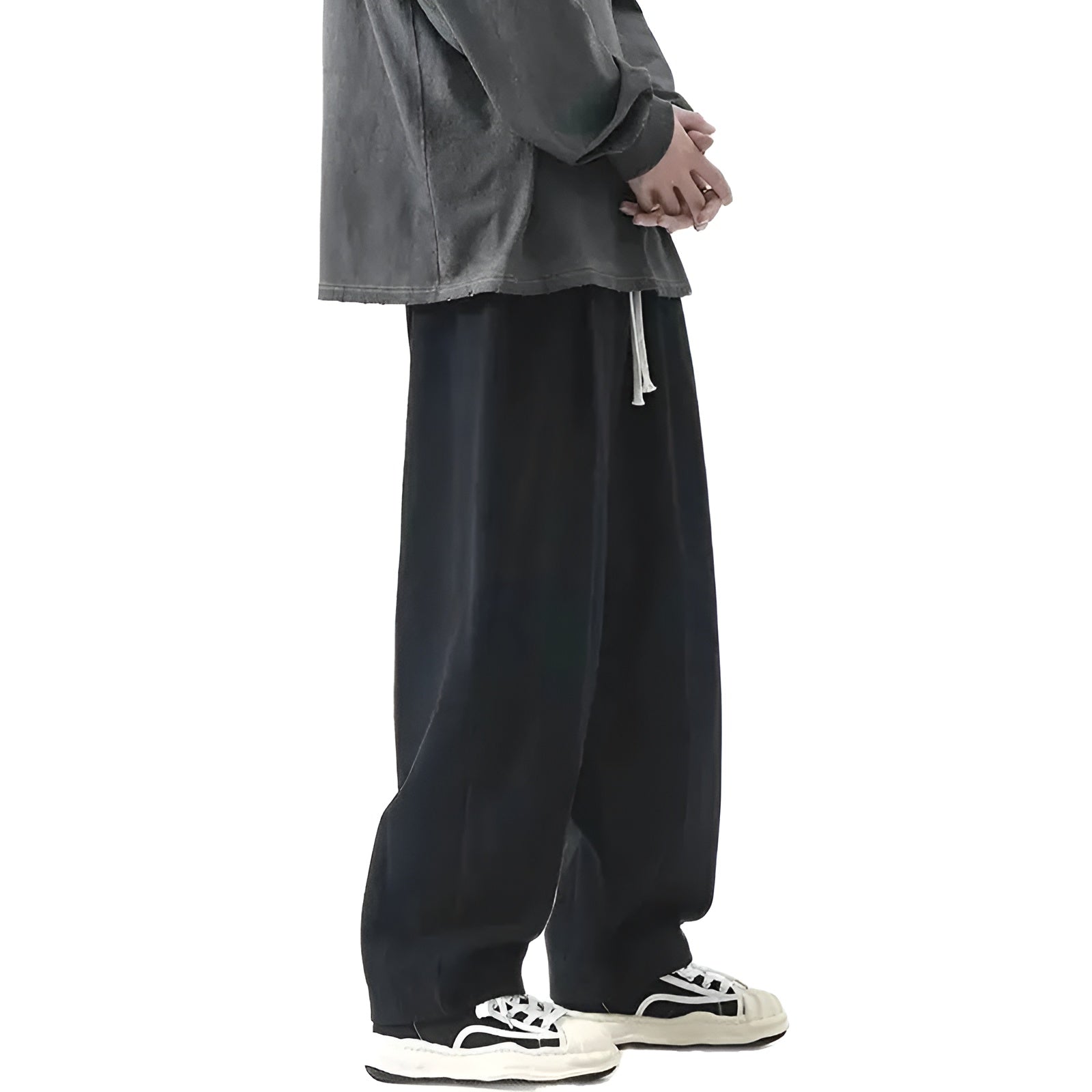 Image of Rhys | Men's Wide Leg Drawstring Casual Pants