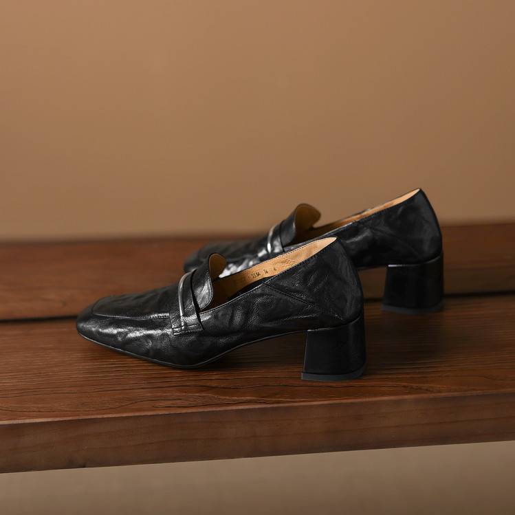 Image of Rita | Women's Heeled Slip-On Loafers
