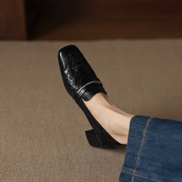 Image of Rita | Women's Heeled Slip-On Loafers