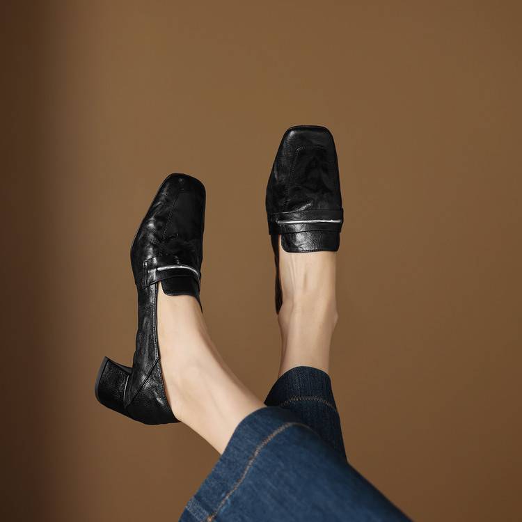 Image of Rita | Women's Heeled Slip-On Loafers