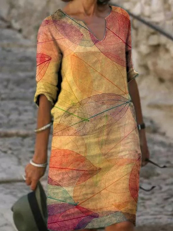 Image of Rosemary | Women's V-Neck Midi Dress