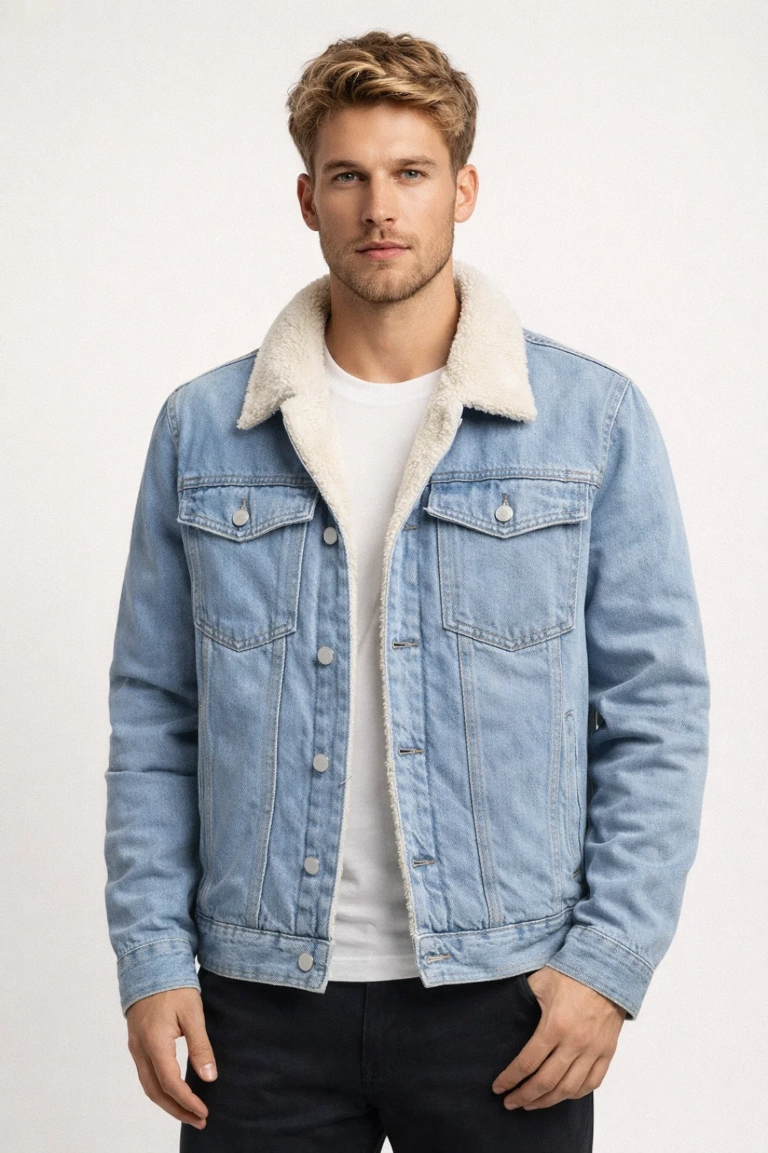 Image of Ruben | Men's Sherpa Trucker Jacket