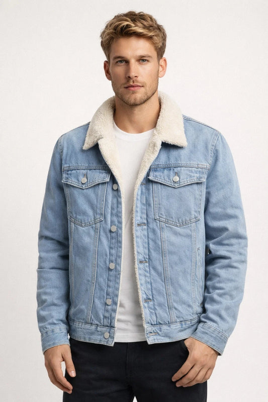 Image of Ruben | Men's Sherpa Trucker Jacket