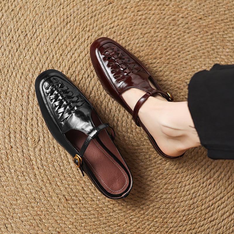 Image of Ruth | Women's T-Strap Slip-On Mules