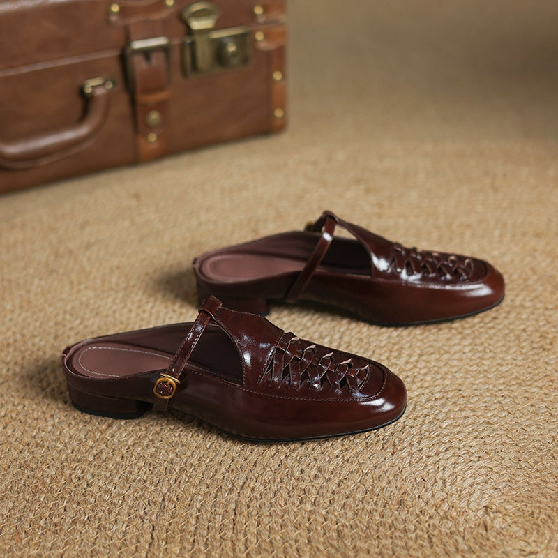 Image of Ruth | Women's T-Strap Slip-On Mules