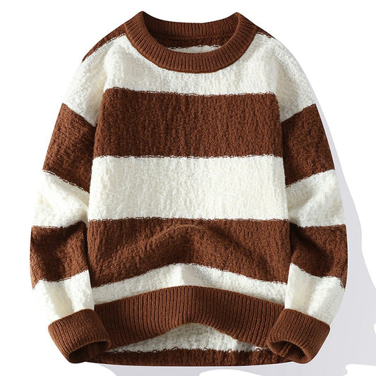 Image of Sam | Men's Striped Crew Neck Sweater