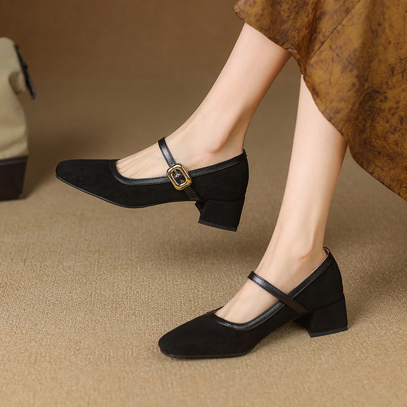 Image of Sarah | Women's Block Heel Mary Jane Shoes