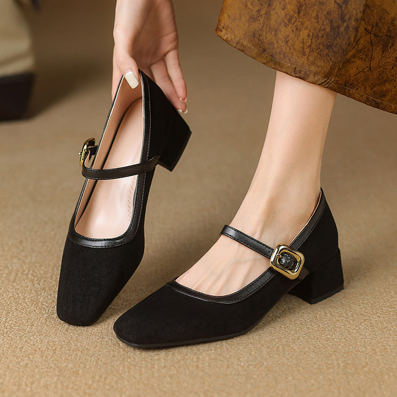 Image of Sarah | Women's Block Heel Mary Jane Shoes