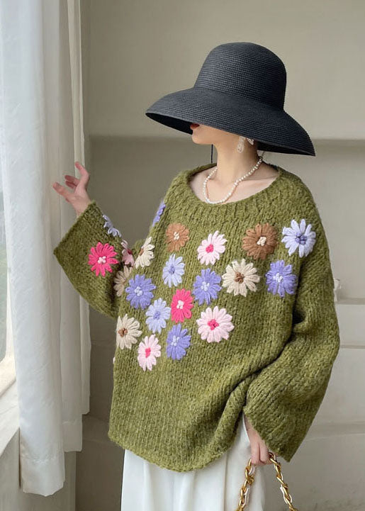 Image of Savannah | Women's Oversized Floral Sweater