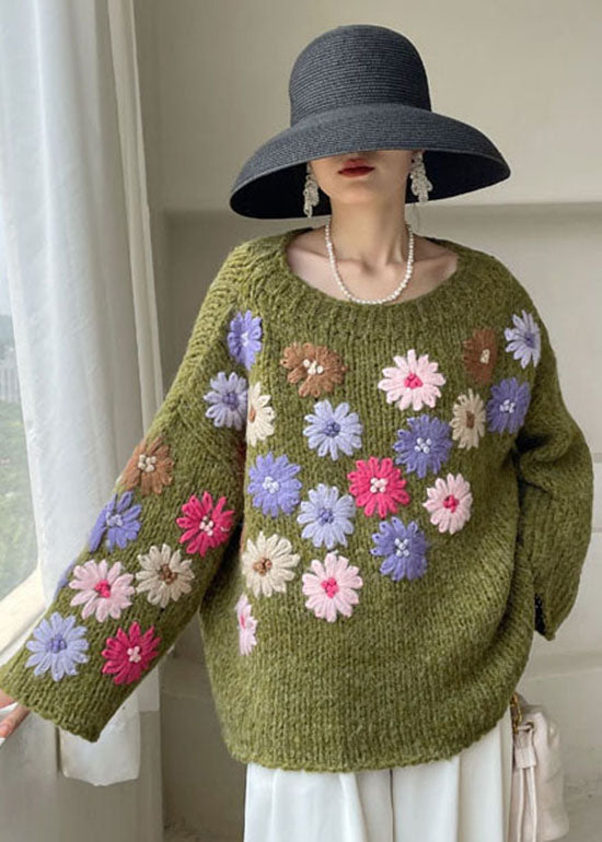 Image of Savannah | Women's Oversized Floral Sweater
