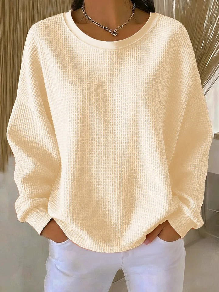 Image of Scarlett | Women's Long Sleeve Waffle Knit Sweater