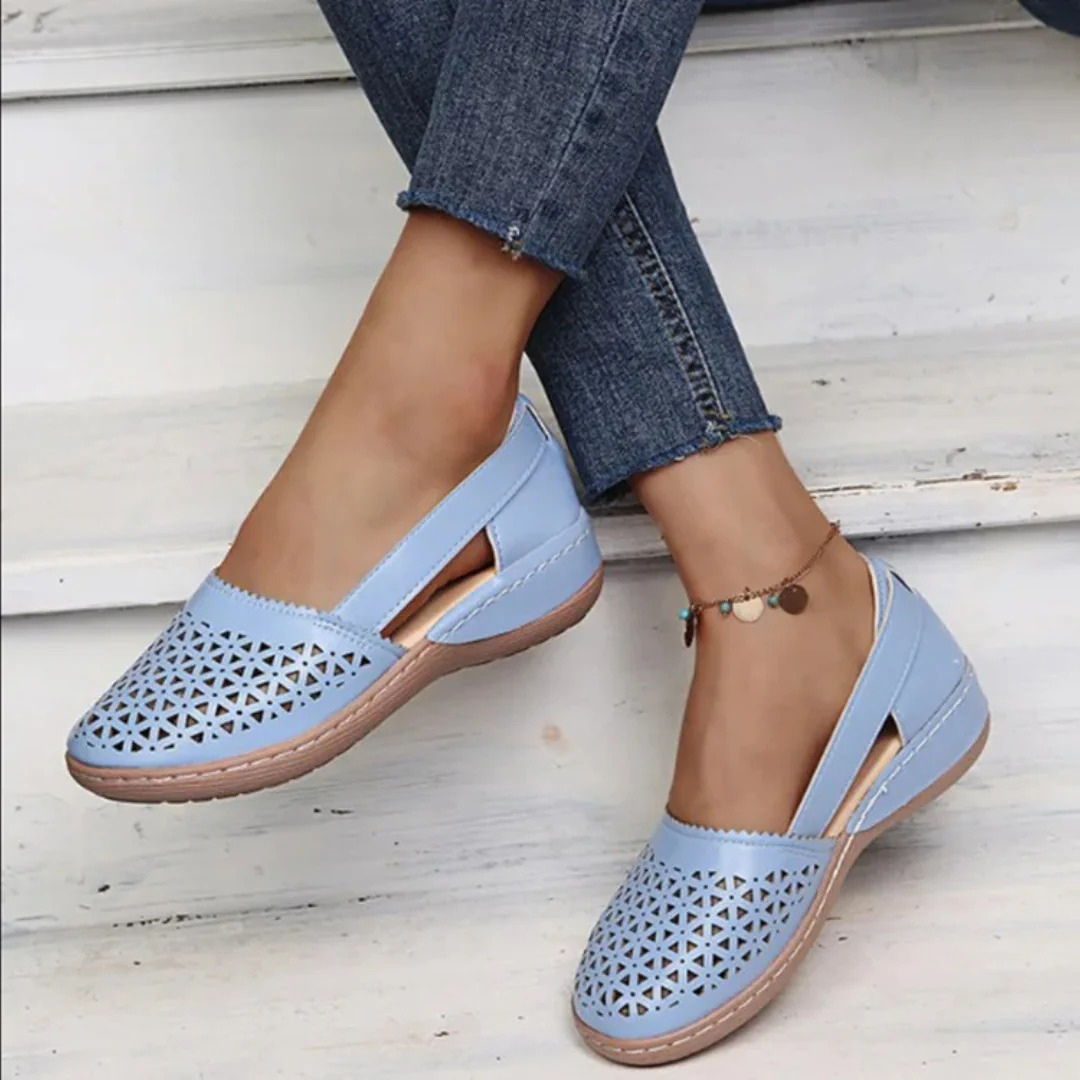 Image of Sharon | Women's Slip-On Wedge Heel Shoes