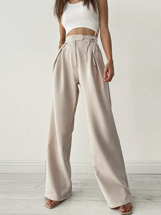 Image of Sloane | Women's High-Waisted Wide Leg Pants