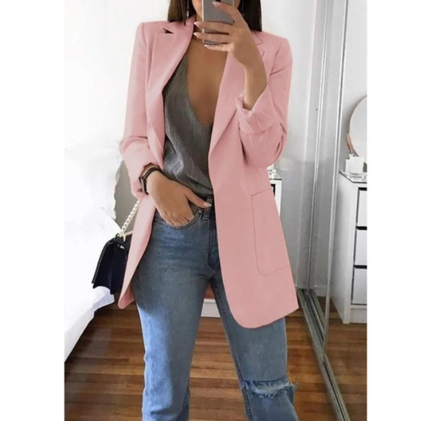 Image of Stacy | Women's Long Sleeve Single Breasted Blazer