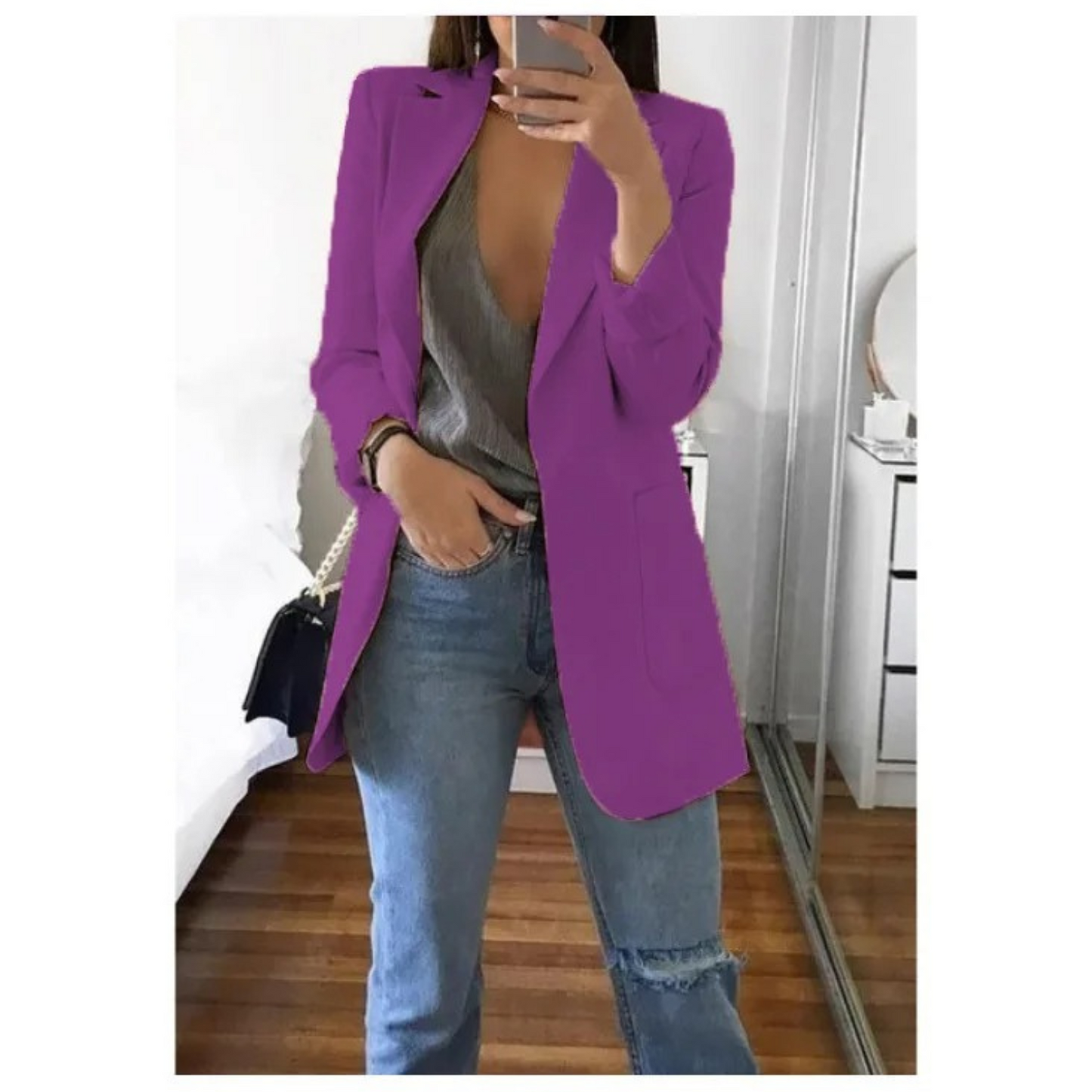 Image of Stacy | Women's Long Sleeve Single Breasted Blazer