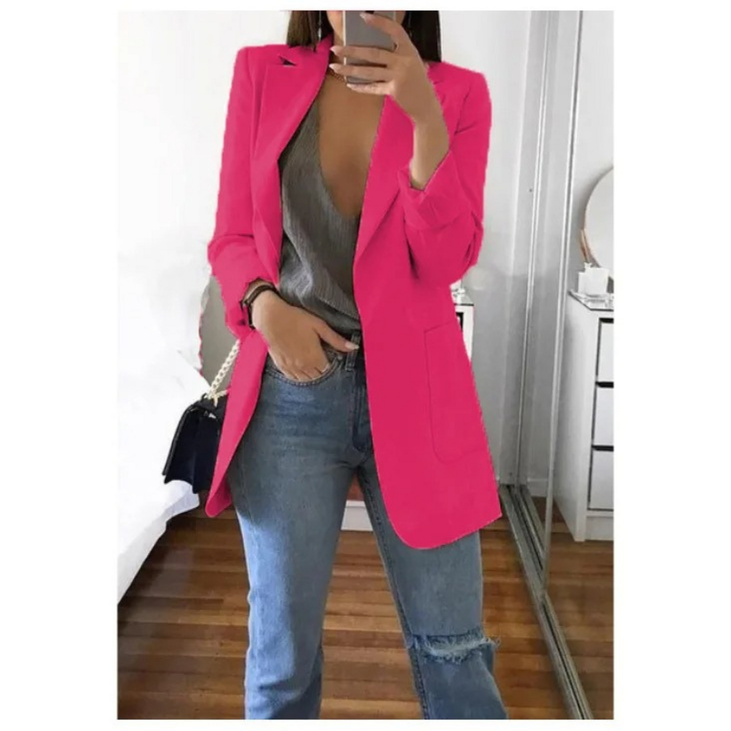 Image of Stacy | Women's Long Sleeve Single Breasted Blazer